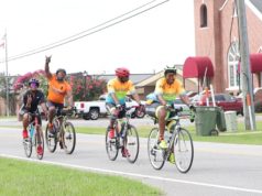 Happy cyclists from Greensboro
